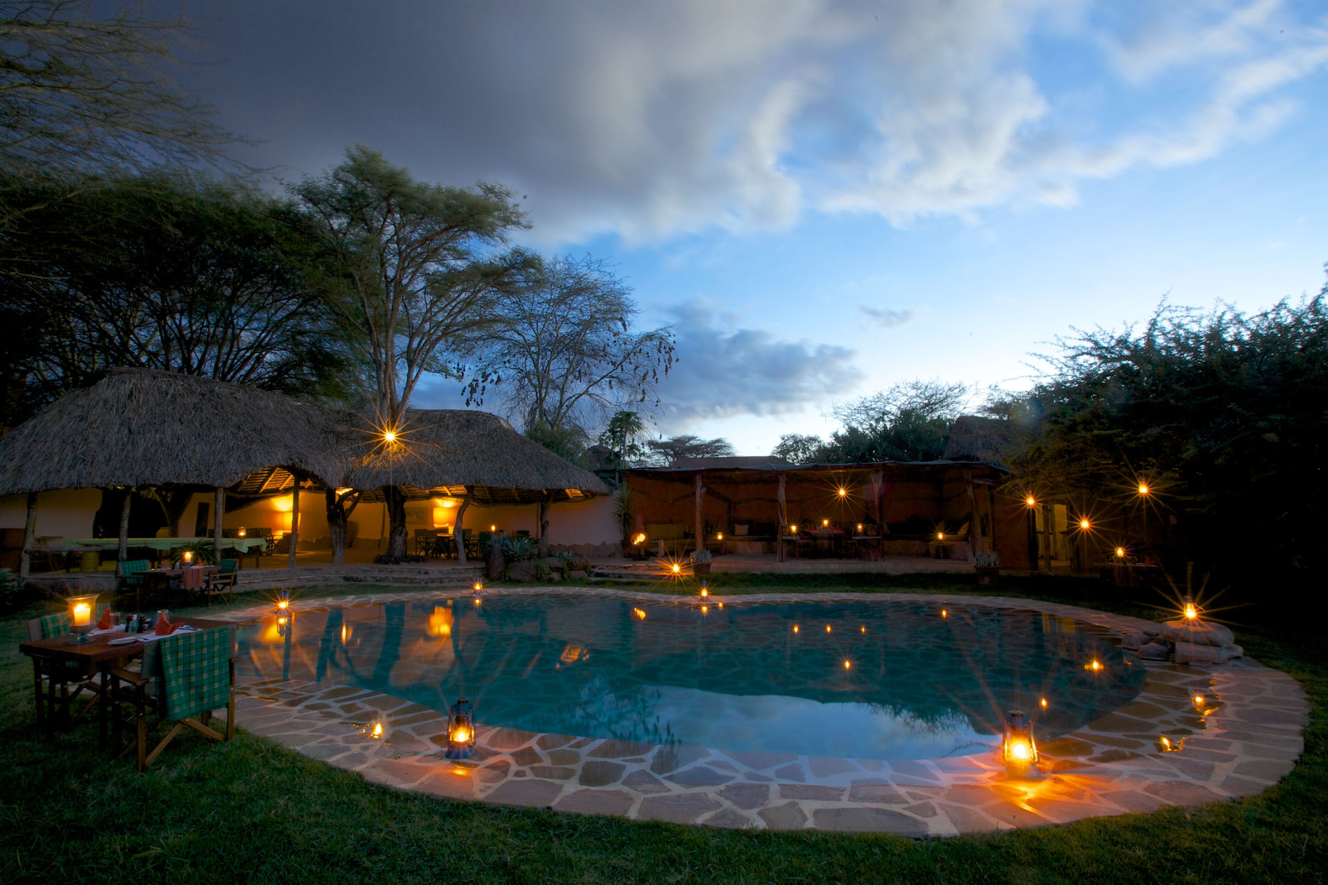 Lewa Safari Camp Pool And Lounge Area